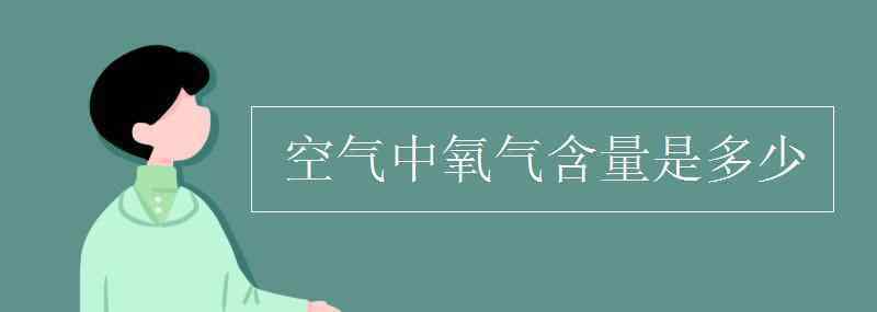 空气中氧气含量 空气中氧气含量是多少