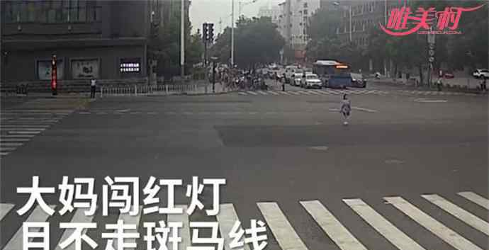 大妈闯灯雷语不断新闻 大妈闯灯雷语不断 嚣张至极其教育子女方式简直不可思议