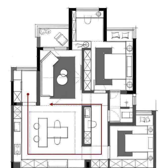 洄游 让小户型变大40%的洄游动线，你也能拥有