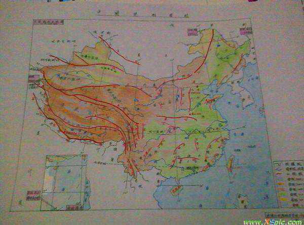 画中国地图 怎样画中国地形图 河流图