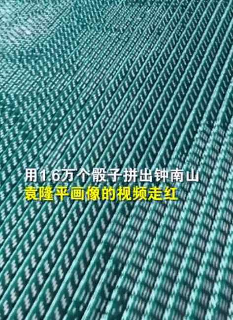 绝了！1.6万个骰子拼出“双画像”：左看袁隆平 右看钟南山
