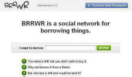 brr BRRWR.com：社交化的方式租借物品