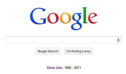 蔡奇的儿子 谷歌首页放置链接纪念乔布斯去世
