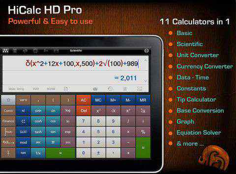 ipad计算器 万能计算器11合1