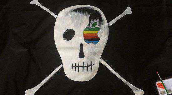 硅谷海盗 苹果公司元老重绘硅谷海盗旗 创业路上不忘初心