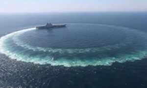 中国航母 美卫星偷拍中国航母最高航速31节算出关键数据