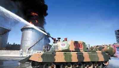 59式主战 中国武警也装备有“59式主战坦克”，不过这种坦克另有用途