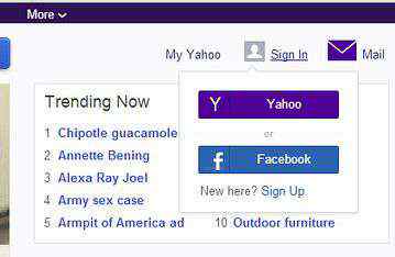 谷歌雅虎 雅虎将停止支持Facebook或谷歌账户登录