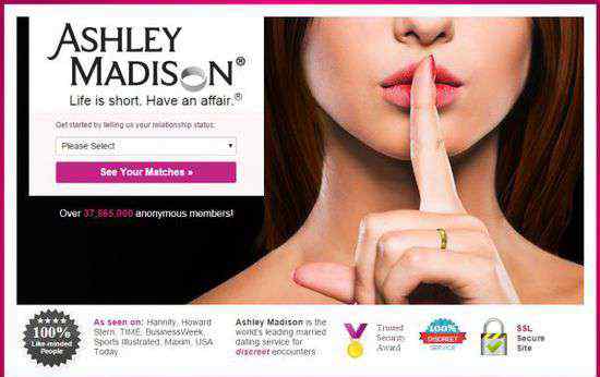 婚外情网站 偷情网站AshleyMadison被黑了