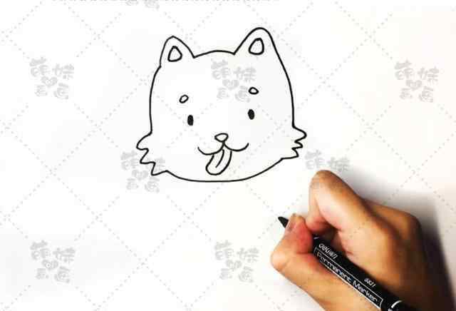 柴犬简笔画 可爱的柴犬、小猫和小熊简笔画教程，画在手抄报或手账上吧