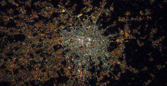 光污染地图 NASA“夜间城市”项目展示光污染地图