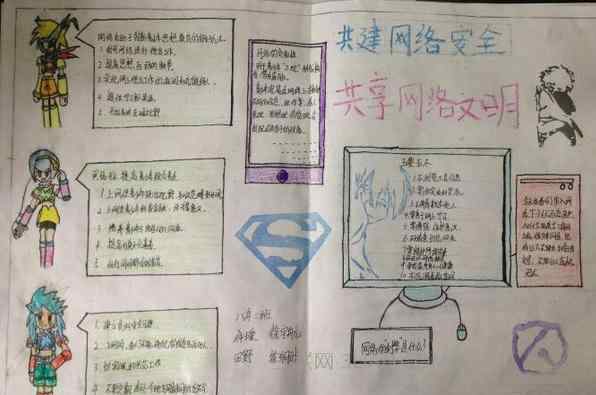 网络安全手抄报 小学生网络安全手抄报