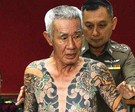 黑社会纹身图片 惊了!误成网红终被捕 74岁黑社会头目因"纹身照"爆红暴露身份