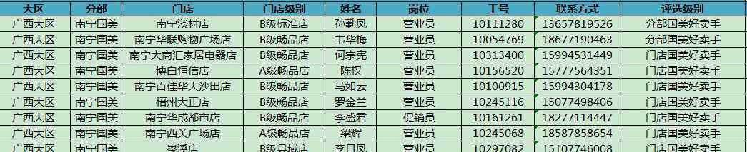 南宁国美网上商城 南宁国美2019年3月优秀好卖手出炉咯～
