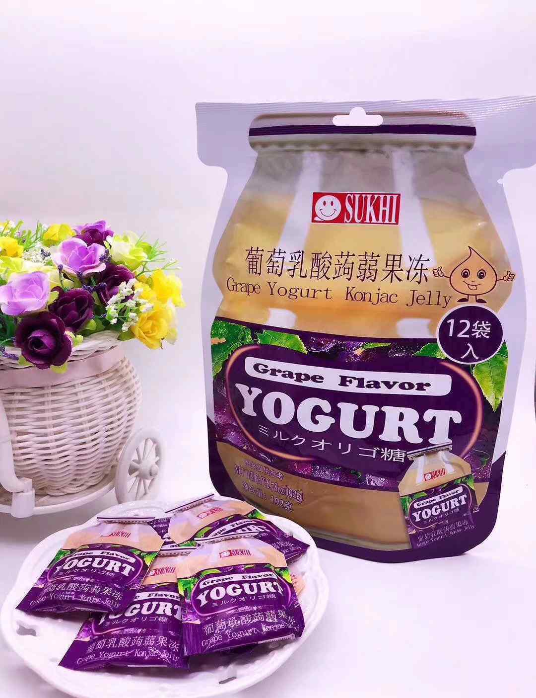 蒟蒻果冻 夏日爆款 台灣SUKHI乳酸蒟蒻果冻系列