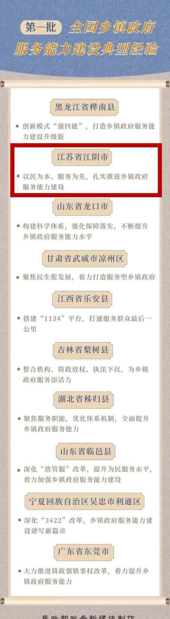 江阴发布 刚刚发布！江阴这项典型经验将在全国推广！