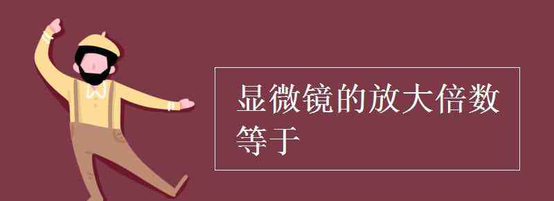 显微镜放大倍数 显微镜的放大倍数等于