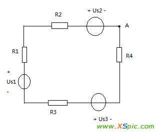 a点 求图中电路中A点的电位