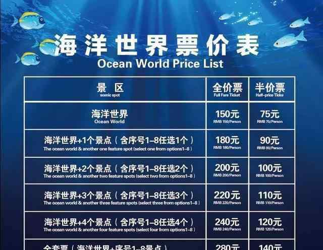 罗源湾海洋世界 罗源湾海洋世界有几个馆 附价格表