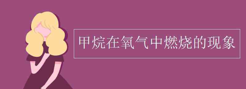 ch4 甲烷在氧气中燃烧的现象