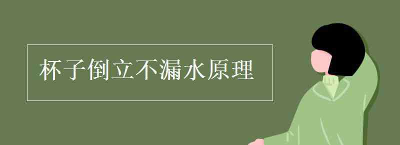 杯子倒扣纸不湿原理 杯子倒立不漏水原理