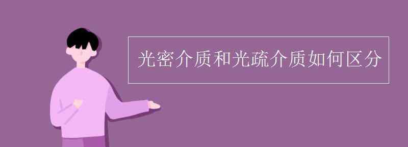 光密介质 光密介质和光疏介质如何区分