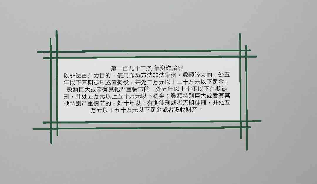 蔺文财 浅谈集资诈骗罪Fund fraud