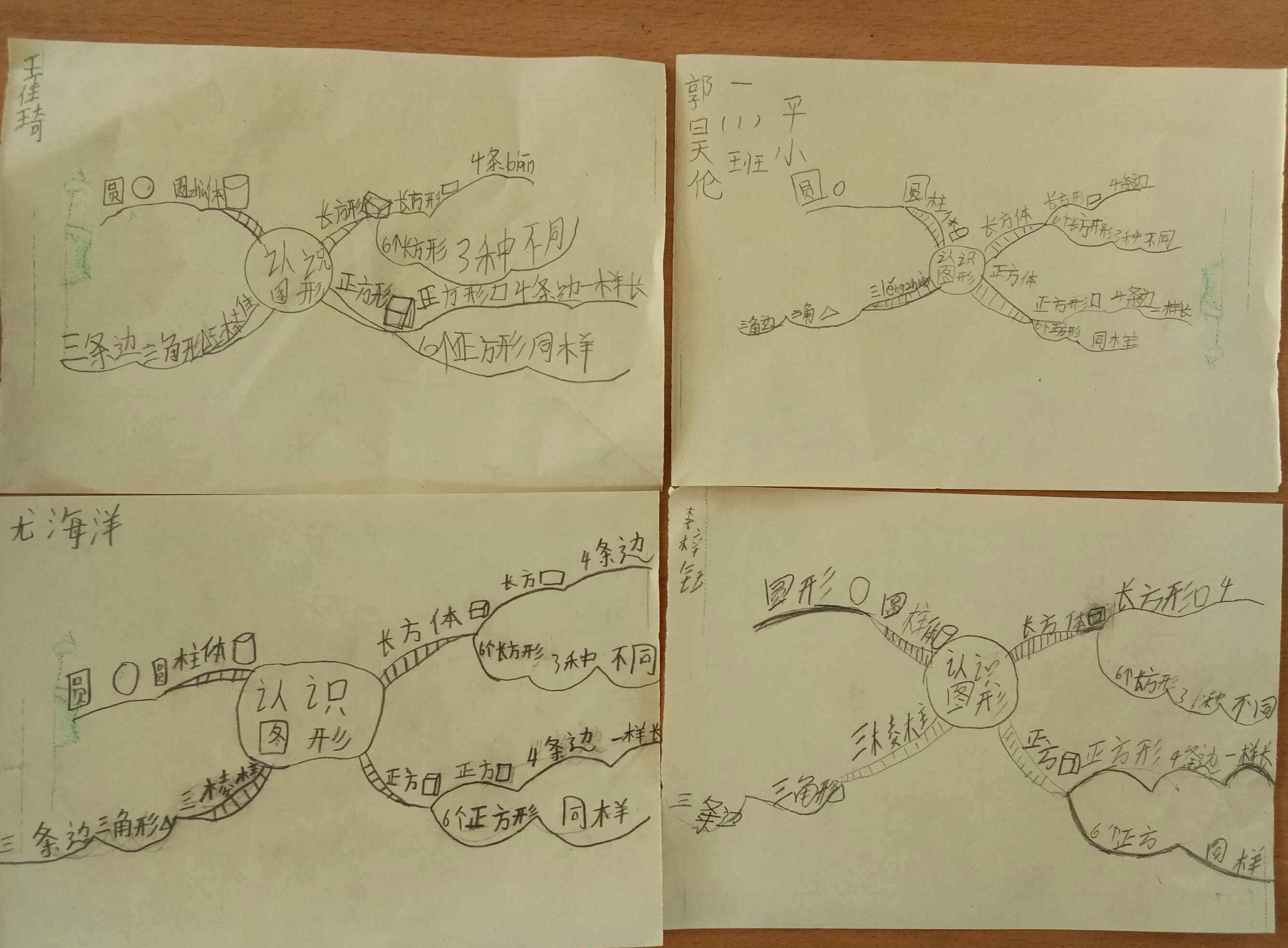 一年级简单思维导图 一年级学生的思维导图