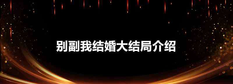 李东海我们结婚了 别副我结婚大结局介绍