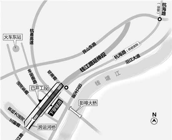 杭州杭海路 杭州杭海路将废除 钱江新城去下沙多一条新通道