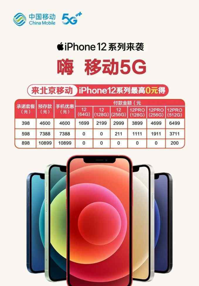 北京全球通套餐 北京移动率先推出0元购iPhone12套餐，还会有Mate40套餐吗？