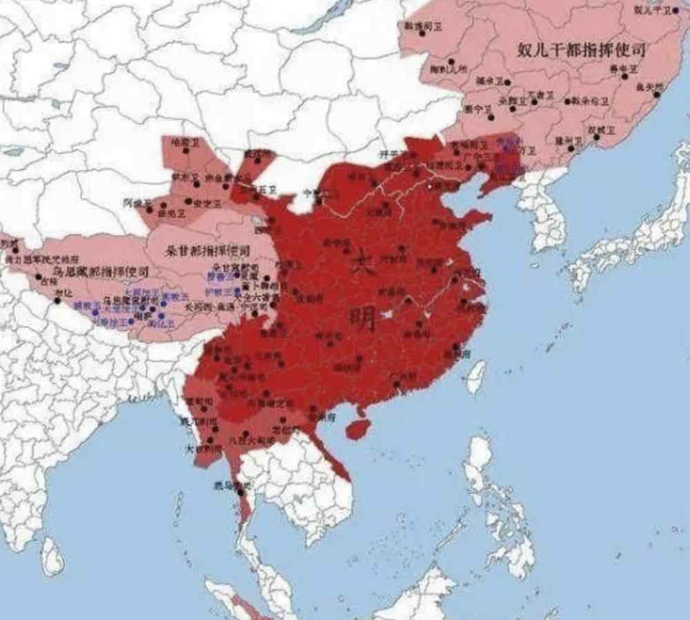 明朝版图 中国历史上的版图，明朝疆域谁的贡献大？朱元璋还是朱棣？