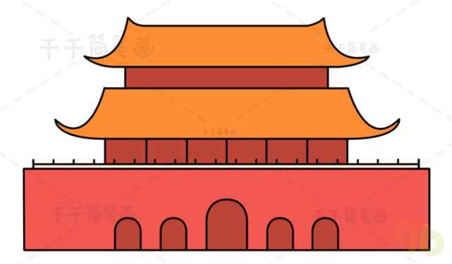 画北京天门画法 欢度国庆，北京天安门简笔画大全，一学就会