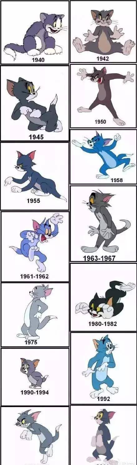 你最喜欢哪一个版本的Tom猫？《猫和老鼠》的进化史大解析