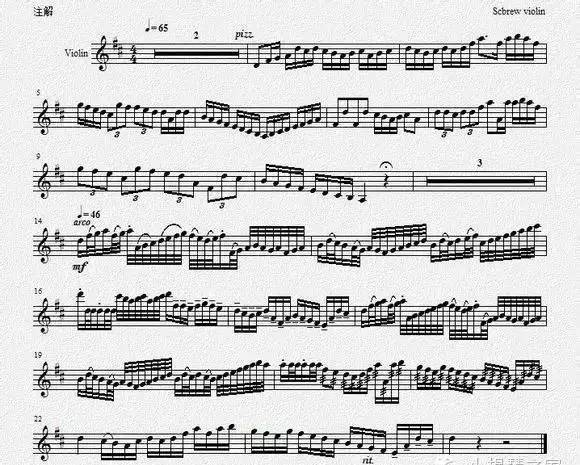 不一样的卡农：拨弦版卡农附小提琴乐谱