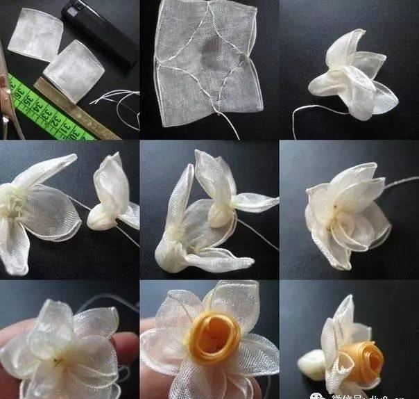 30多种丝带花教程，总有一款是你喜欢的！