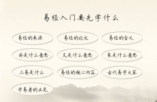 易经入门要先学什么