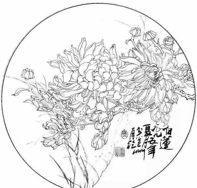 49幅经典高清国画白描作品