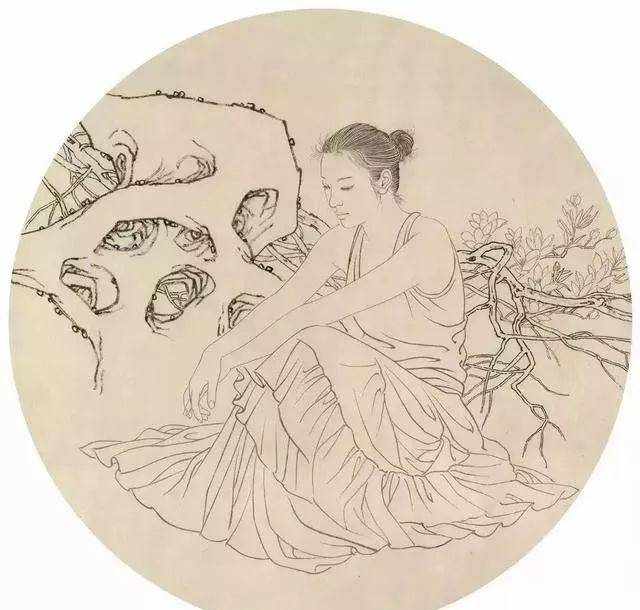 49幅经典高清国画白描作品