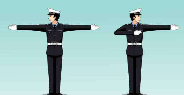 交警手势图 2018交警手势高清大图，轻轻松松全掌握！