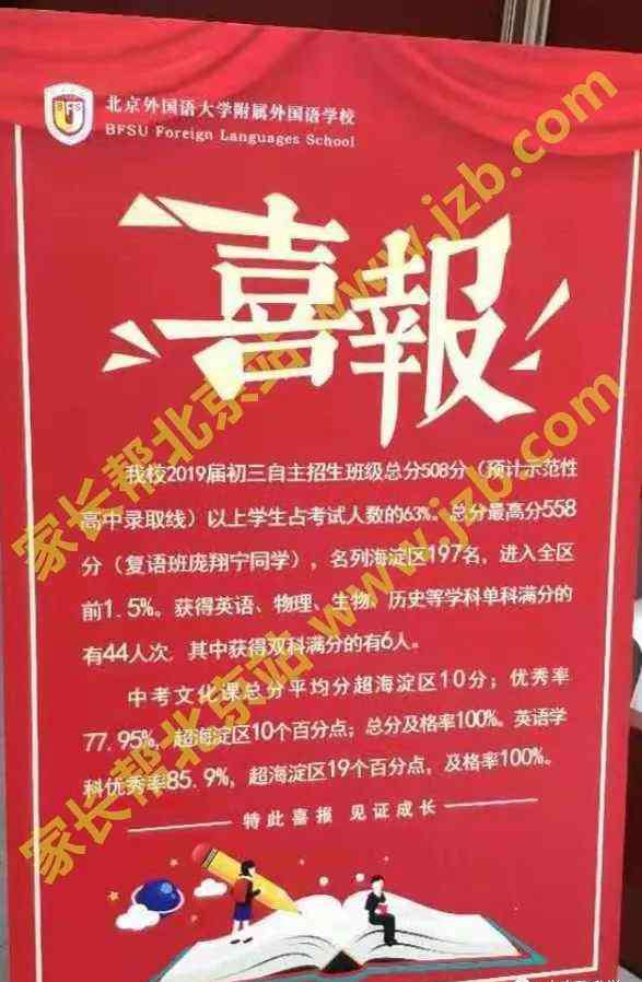 旧宫中学 2019各初中校中考成绩更新！人分570分以上人数占海淀的1/4