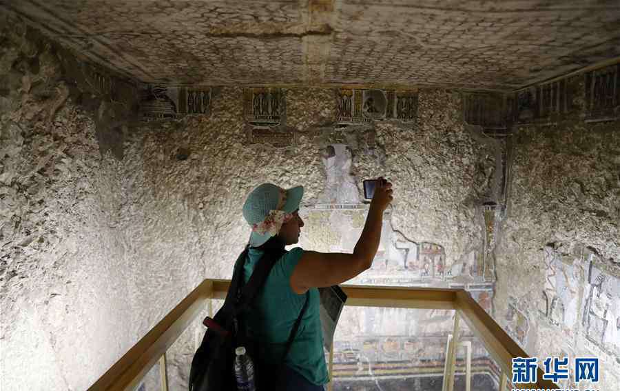 卢克索神庙 埃及开放两座3300年历史古墓，内部壁画保存完好