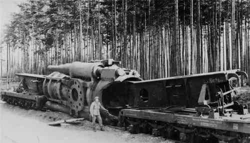 古斯塔夫巨炮 老照片：德国自毁的古斯塔夫巨炮 1945