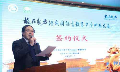 柴华北 龙在东方传武国际古镇正式落户沧州南大港！