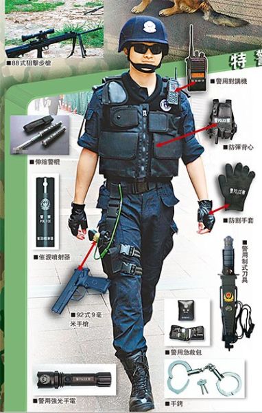 中国特警十大装备图