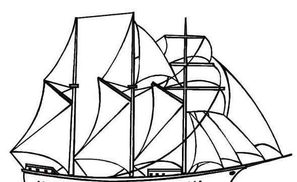 小船的简笔画 教你画大船的简笔画教程