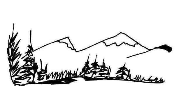 儿童风景画图片大全 儿童风景简笔画图片大全_山峦风光