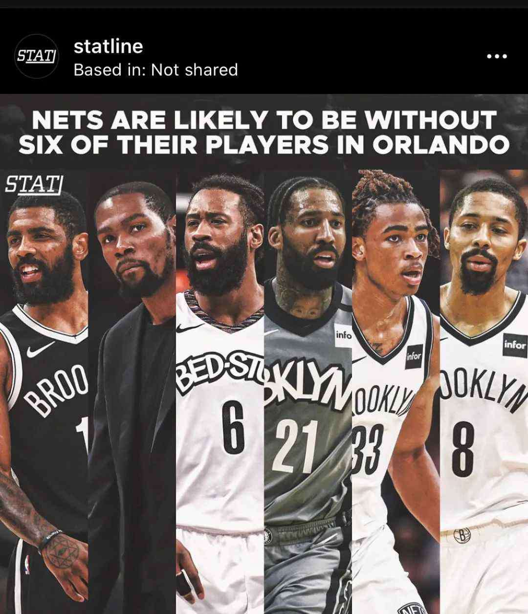 勒韦尔 丁威迪不打了！篮网已经7人确诊！但是他们却笑了