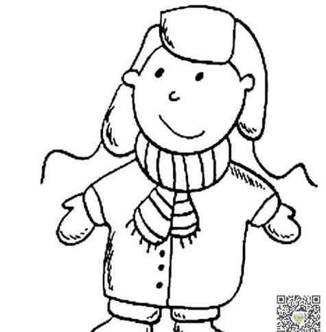 儿童鞋子简笔画 幼儿人物的简笔画图片_小朋友的衣服