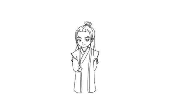 古风人物简笔画 古风人物怎么画_古风人物简笔画画法步骤图解